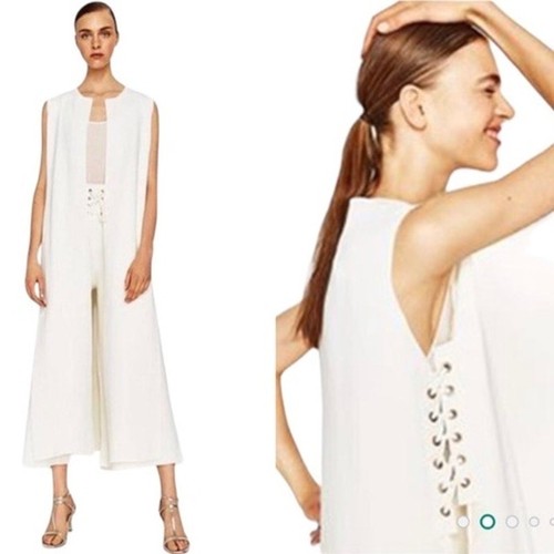 Gilet lungo zara maglia bianco - lungo,