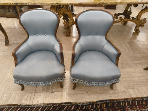 Coppia antiche poltroncine - di,