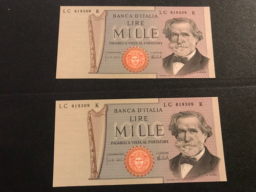 1969 banconota giuseppe verdi - 1969,