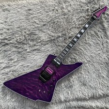 Custom Explorer Chitarra Elettrica Viola Tremolo Bridge HH Pickup Consegna Rapida