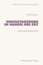 Kontaktanzeigen im Wandel der
