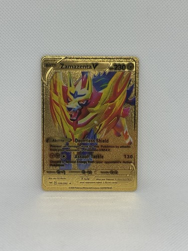 Carta zamazenta gold foil - carta,