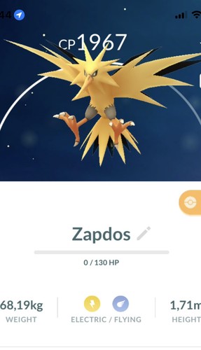 Zapdos pokemon gen1 - gen1, go