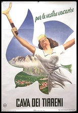 (1950) - 1980 * Manifesto Poster Originale "BOCCASILE - CAVA DEI TIRRENI - Per l