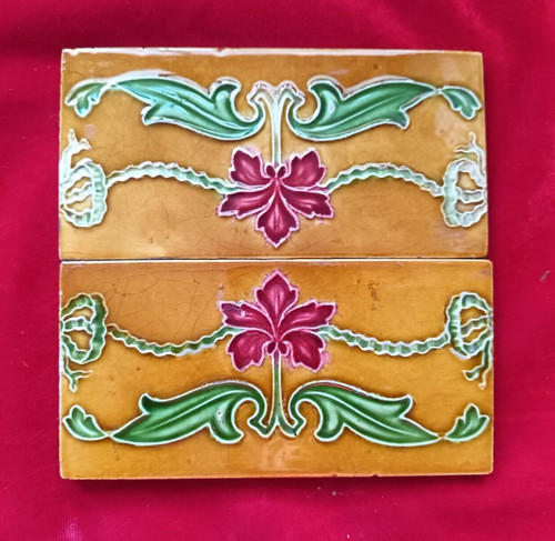 Pezzi vecchie piastrelle - pezzi,