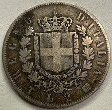 ITALY *** SILVER 2 LIRE ***