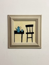 Tavolo dipinto olio sedie