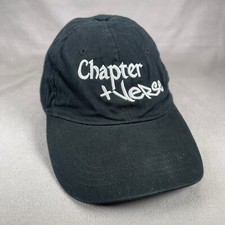 Cappello Capitolo + Versi Uomo Taglia Unica Nero Strapback Cap Spell Out Rap City Hunter