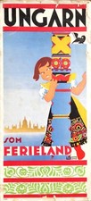 § PIEGHEVOLE TURISTICO UNGARN (UNGHERIA) - DIS. MARIANNE LECHNER
