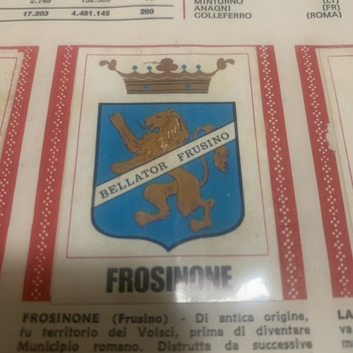 Figurina stemma frosinone - figurina,