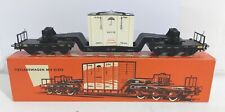 92044 Fermodellismo Marklin H0 4618 - Carro speciale trasporti pesanti + cassone