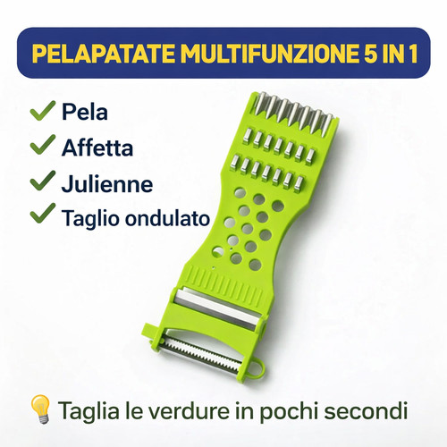 Pelapatate multifunzione in - 5,