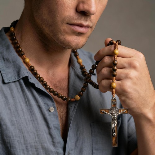 Collana rosario crocifisso - rosario,