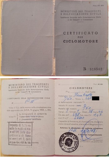 Libretto lambretta j50 - libretto, anno