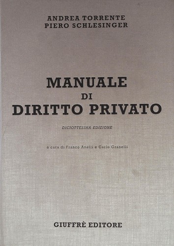 Manuale diritto privato - di,