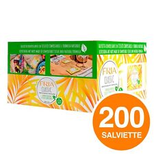 200 Salviette Monouso Rinfrescanti Fria Classic al Limone per Ristoranti e Feste