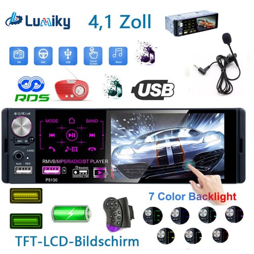 Autoradio con bluetooth - 4.1",