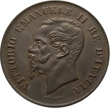 VITTORIO EMANUELE II 5 CENTESIMI 1861 MILANO QFDC