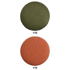 10 bottoni rivestiti in