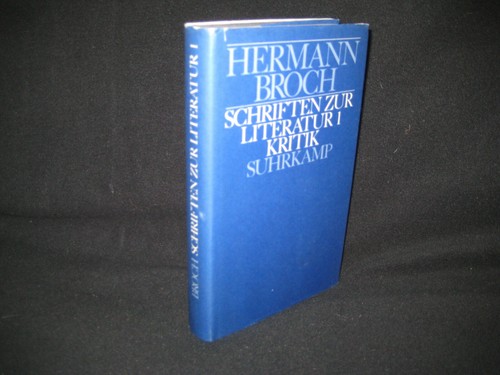 Broch hermann scritti sulla - hermann,,