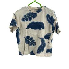Zara Kids Cream Tee w Blue