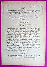 CASTELFRANCO(FI),REGIO DECRETO
