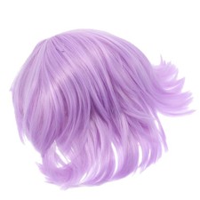  Parrucca corta color lavanda per cosplay: parrucca sintetica resistente al