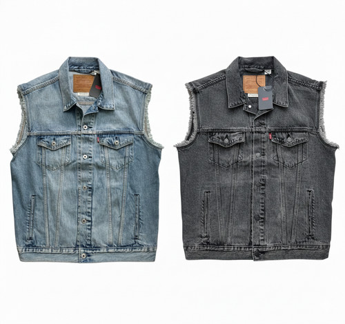 Gilet camionista jeans denim