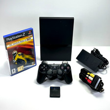 SONY PlayStation 2 Slim PS2 CONSOLE + CAVI CONTROLLER  MEMORY CARD E GIOCO - PAL