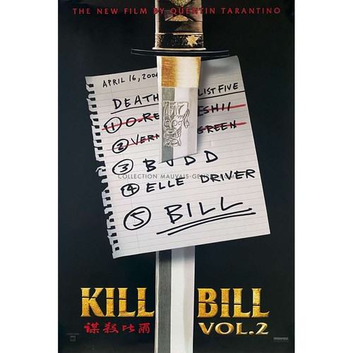 Kill bill vol locandine - kill, 2