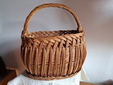 Cesto in vimini vintage anni 50.