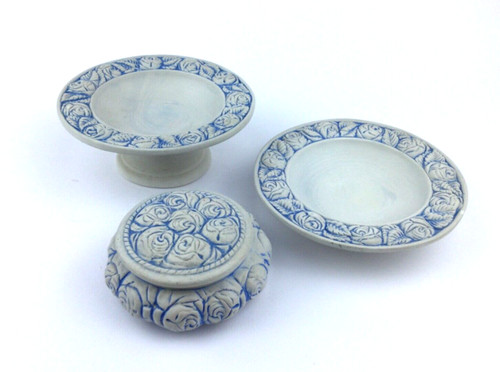 Set pezzi ceramica artistica - 3,