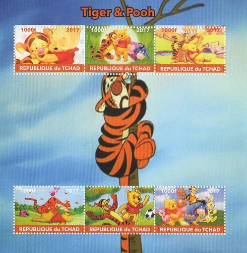 Foglio francobolli winnie the - foglio,
