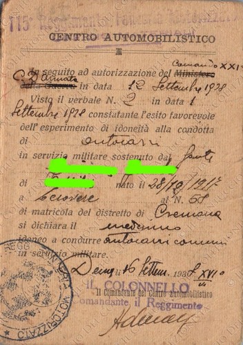 1938 centro automobilistico - 1938,