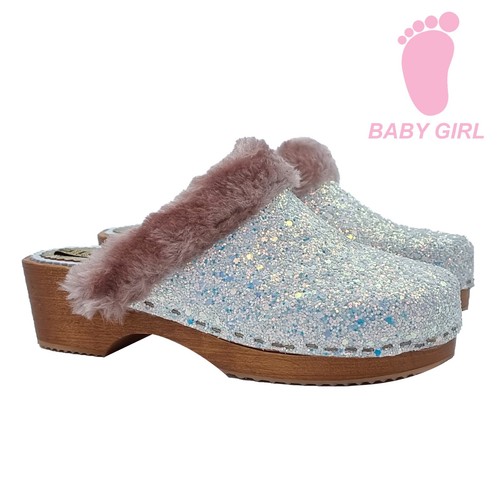 Zoccoli bambina celeste - zoccoli, da