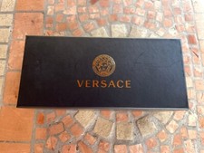 Versace Occhiali da Sole con Montatura Nera, Lente Nera