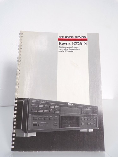 Manuale istruzioni revox - manuale,