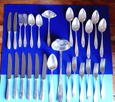 Clarfeld Germany Vintage POSATE 27 pezzi Alpacca argentata 