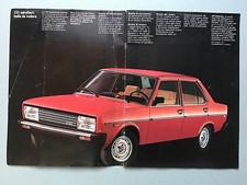 FIAT 131 MIRAFIORI RALLY  BROCHURE DEPLIANT ORIGINALE AUTO L CL LUSSO 1974