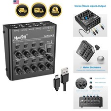 Audio Mixer 8 Channel Stereo