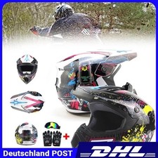Casco moto occhiali + guanti