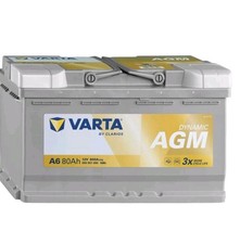 BATTERIA AUTO VARTA A6 (EX F21) AGM 80AH 800A 12V START&STOP 580901080