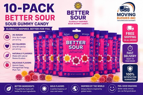 Better sour candy gummy stars - better,