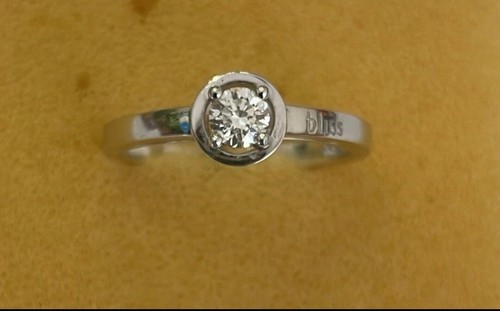 Anello oro solitario con - anello,