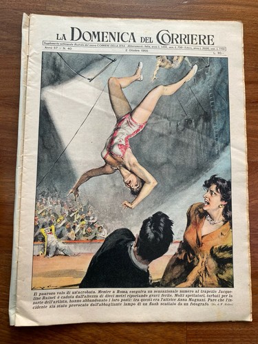 Domenica corriere 1955 circo - corriere, 1955,circo