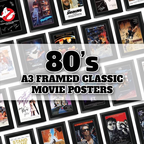 80s classic movie posters - posters, a3