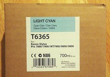 12-2022 Nuovo con scatola Epson T6365 inchiostro ciano chiaro 700 ml per Stylus Pro 7890/7900/9890/9900
