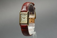 Orologio Donna Vintage [Quasi Come Nuovo] SEIKO SOLAR Tank V115-0BD0 Quarzo Oro GIAPPONE