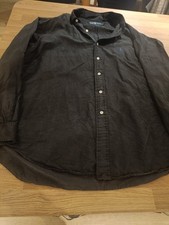 Ralph lauren blake camicia uomo seta e lino taglia grande