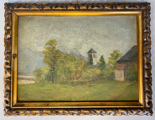 Quadro dipinto olio paesaggio - dipinto,